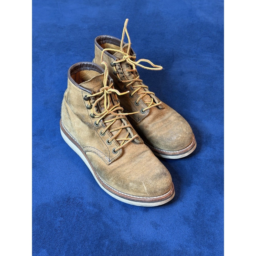 Vtg Red Wing Heritage Rover Boots Muleskinner Roughout Leather 2953 Mens 7.5D - Picture 11 of 15